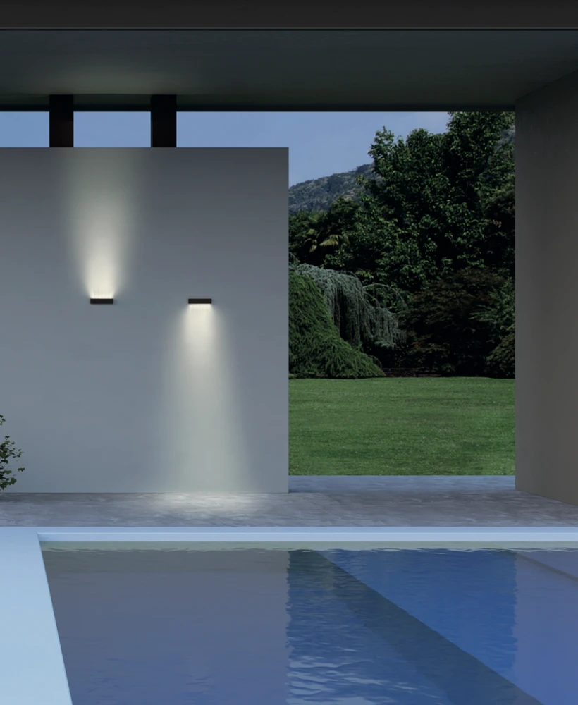 Sieninis šviestuvas 12W LED sieninis lauko šviestuvas OMNIA, rudas, 3000K, IP54, 90395