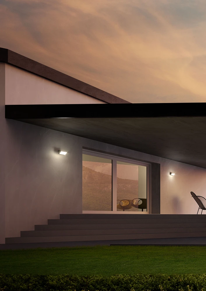 Sieninis šviestuvas 12W LED sieninis lauko šviestuvas TOKYO, tamsiai pilkas, 3000K, IP54, 90019