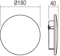 12W LED sieninis lauko šviestuvas TANIT, baltas, 3000K, IP54, 90537