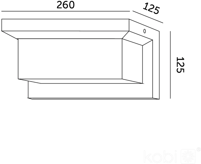 Sieninis šviestuvas 12W LED sieninis lauko šviestuvas LENTERO, juodas, 4000K, su judesio davikliu, IP54
