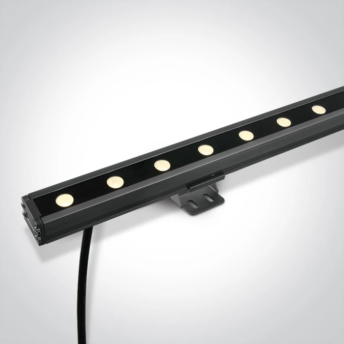 12x1W LED linijinis sienų šviestuvas, pilkas, 3000K, 7055A/W