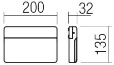 13,5W LED sieninis lauko šviestuvas CIVIC, baltas, 3000K, IP65, 90470