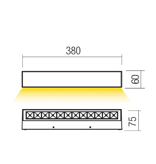 14,5W LED sieninis lauko šviestuvas AROOS, tamsiai pilkas, 3000K, IP65, 90933