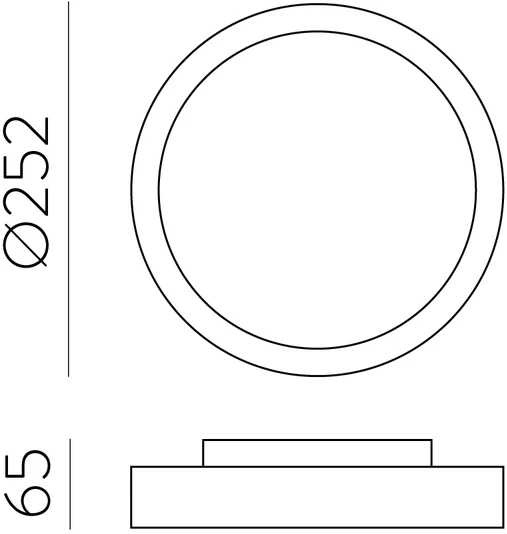 Lubinis šviestuvas 14W LED lubinis fasado šviestuvas KUMA, baltas, 2700/3000K, IP65, P2082171B