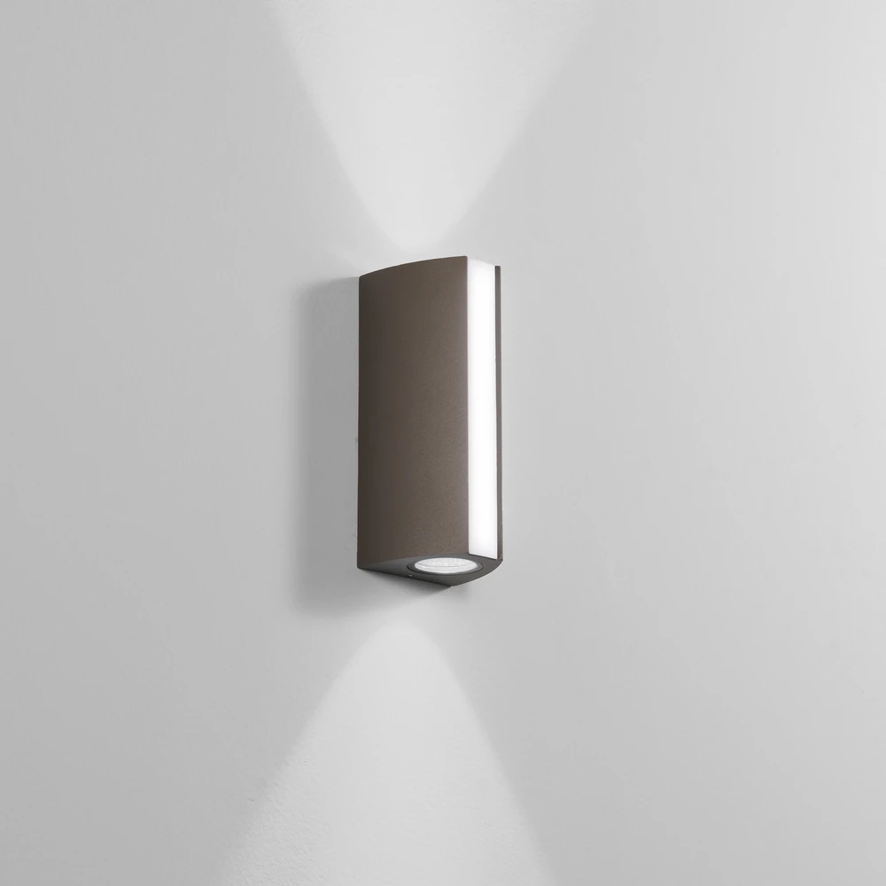 14W LED sieninis fasado šviestuvas RAY, bronzos sp., CCT, IP54