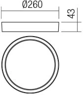 15W LED paviršinis lauko šviestuvas PONZA, tamsiai pilkas, 3000K, IP65, 90155