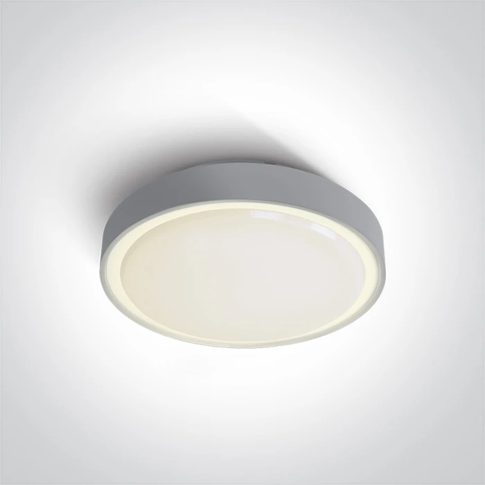 15W LED plafonas su avariniu moduliu, pilkas, 3000K, 67280ANE/G/W