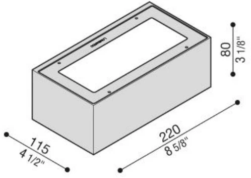 Sieninis šviestuvas 15W LED sieninis fasado šviestuvas TREND U&D 220, pilkas, 3000K