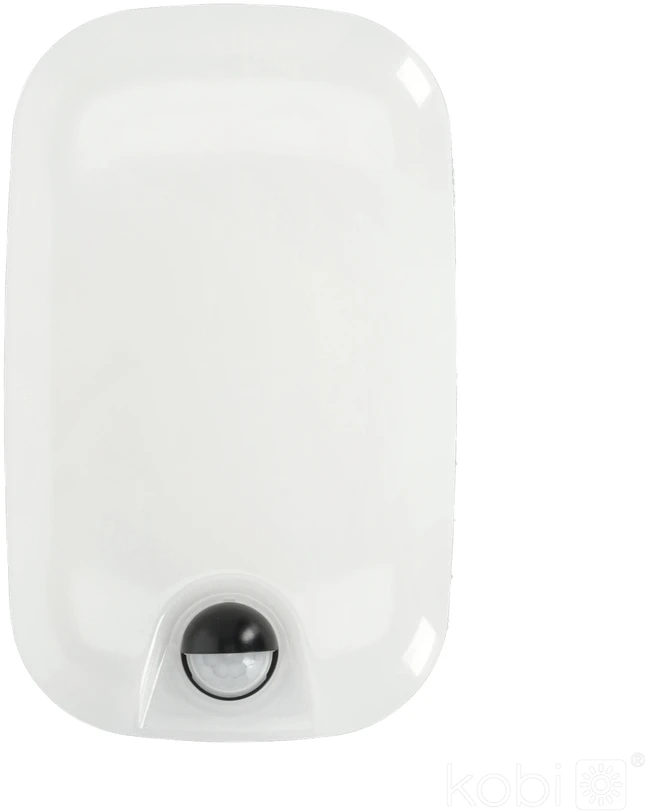 Sieninis šviestuvas 15W LED sieninis fasado šviestuvas BAVANO, juodos/baltos sp., 3000/4000/5700K, su judesio davikliu, IP54