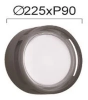 15W LED sieninis fasado šviestuvas NIKAO, tamsiai pilkas, 3000K, IP65, 4321800