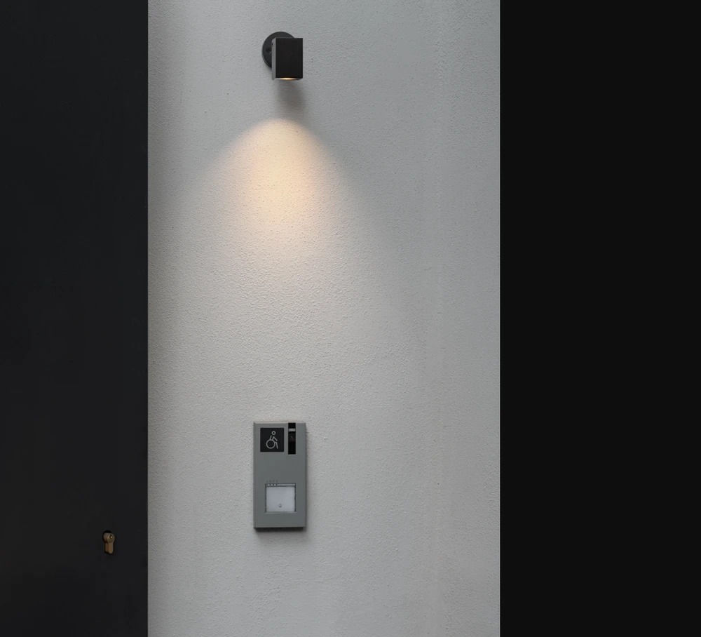 15W LED sieninis lauko šviestuvas AGO Q PLUS, juodas, 3000K, dimeriuojamas