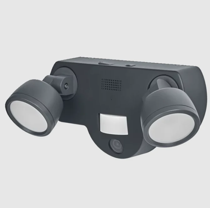 Lubinis šviestuvas Ledvance 16W LED paviršinis šviestuvas SMART+, tamsiai pilkos sp., 3000K, dimeriuojamas, su judesio/šviesos davikliu ir HD kamera