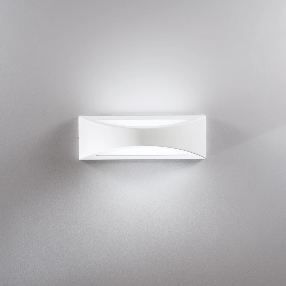 Sieninis šviestuvas 16W LED sieninis fasado šviestuvas WEISS, baltas, CCT, IP65