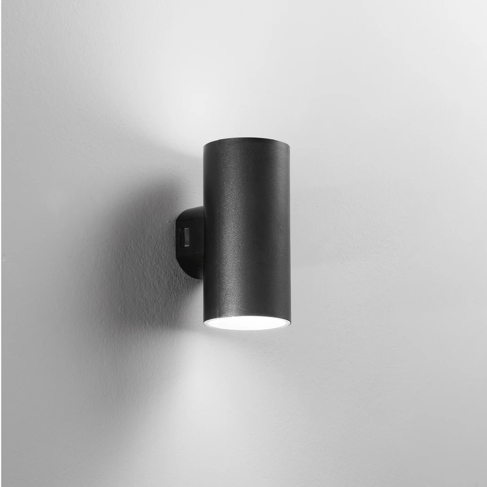 16W LED sieninis fasado šviestuvas POLO, juodas, CCT, IP65