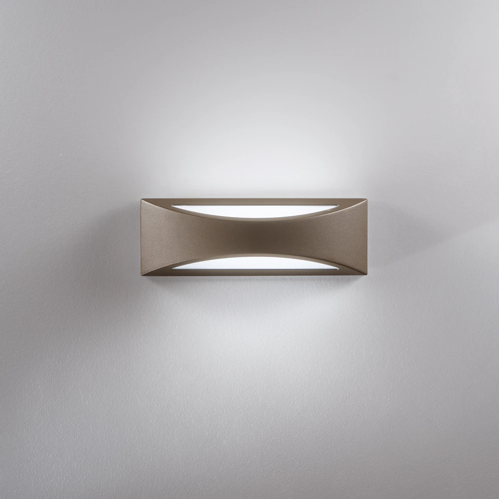 Sieninis šviestuvas 16W LED sieninis fasado šviestuvas WEISS, bronzos sp., CCT, IP65