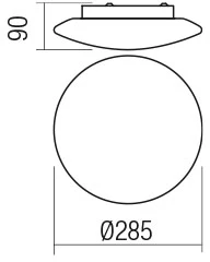 17W LED paviršinis šviestuvas ANTIBA, baltas, 3000K, IP44, 01-2988