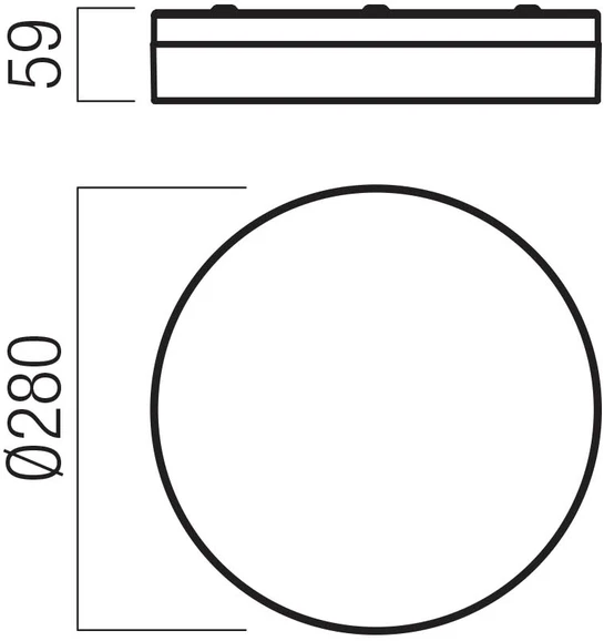 18W LED paviršinis šviestuvas FRISBI, matinės baltos sp., 3000/4000K, IP44, 01-3732