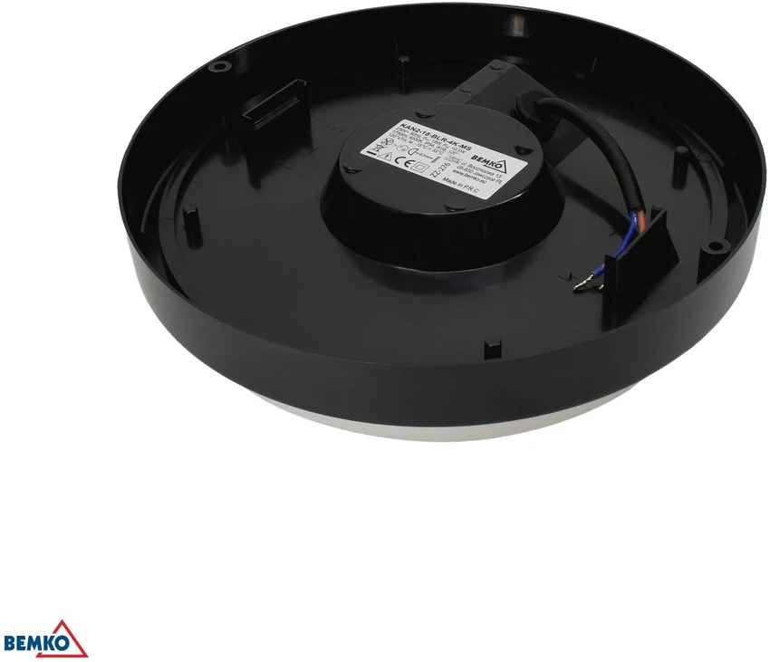 Bemko 18W LED plafonas KANLO, juodas, 4000K, IP54, 120°