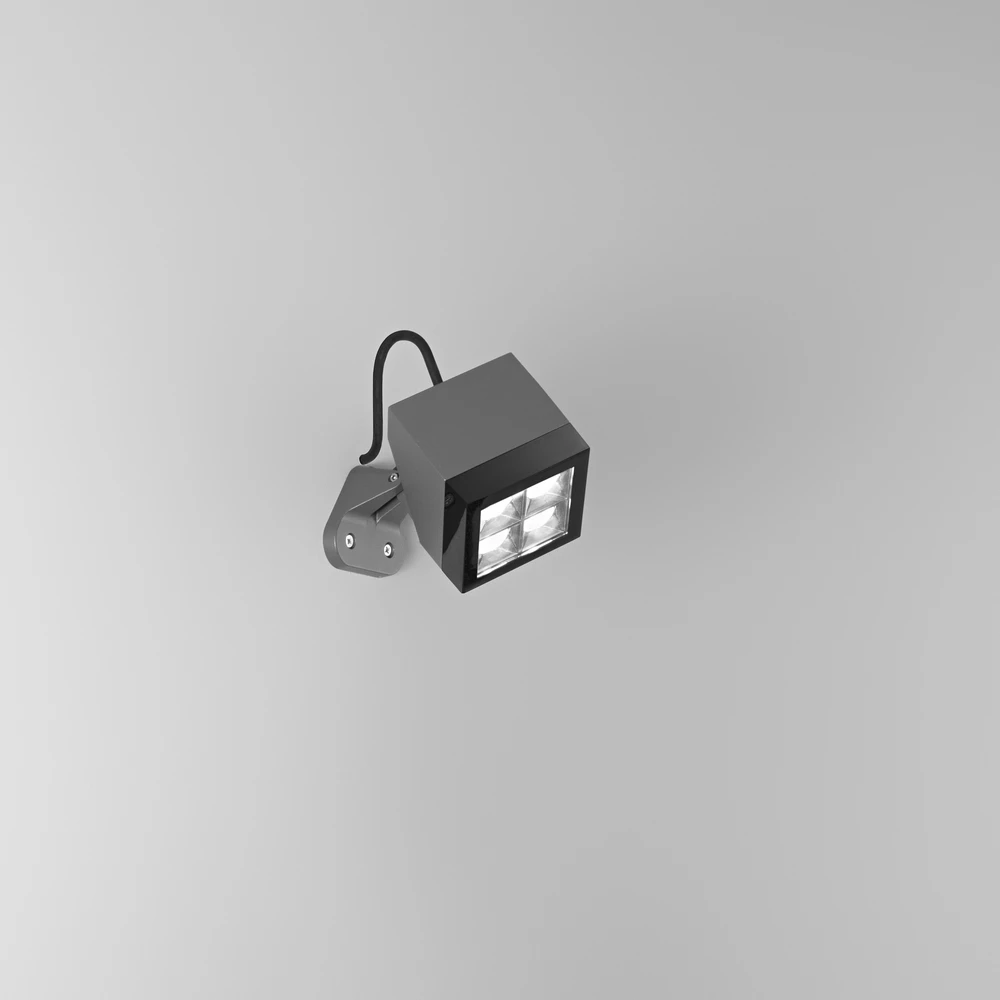 18W LED sieninis fasado šviestuvas - prožektorius PAVE, antracito sp., CCT, IP65