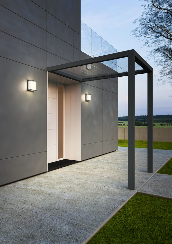 Sieninis šviestuvas 18W LED sieninis lauko šviestuvas SCRIGNO, tamsiai pilkas, 3000K, IP65, 90241