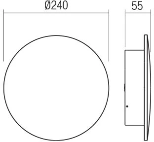 Sieninis šviestuvas 18W LED sieninis lauko šviestuvas TANIT, baltas, 3000K, IP54, 90539