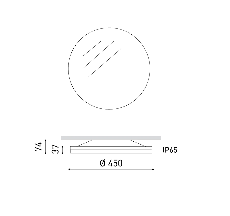 19W LED lubinis fasado šviestuvas, VOLA, juodu korpusu, 3000K, IP65