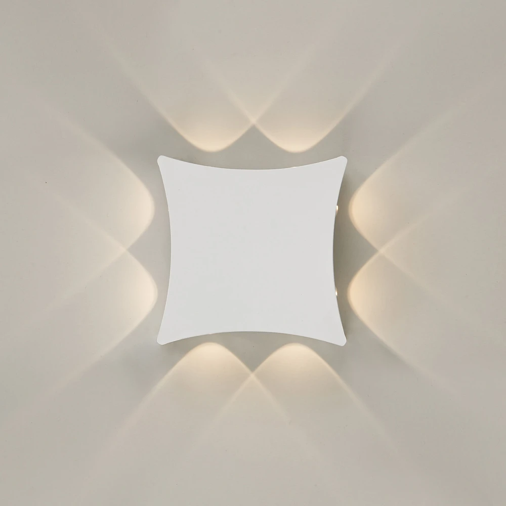 Sieninis šviestuvas 1W LED sieninis fasado šviestuvas PENSA, baltas