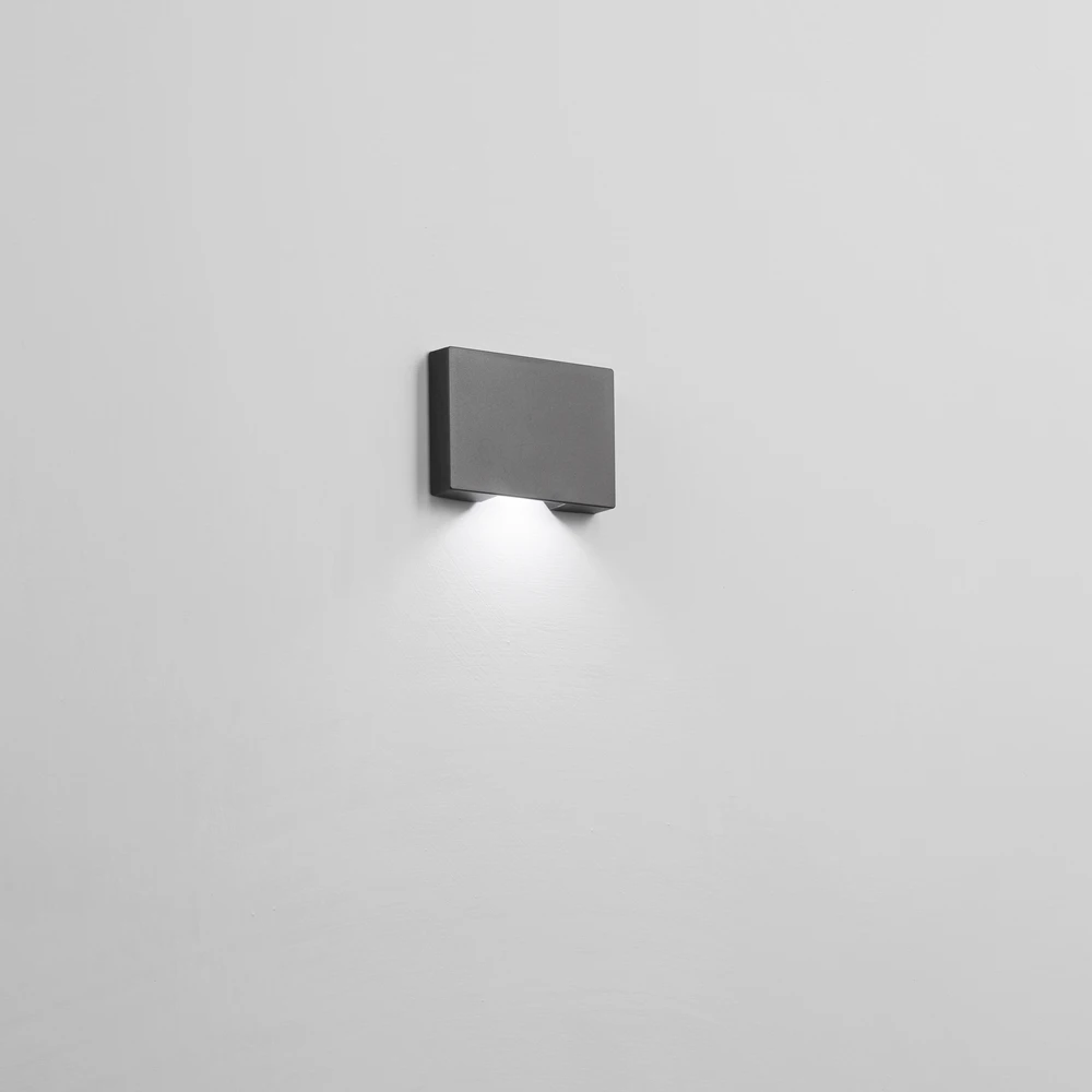 1W LED sieninis fasado šviestuvas STEPLIGHT, juodas, 4000K, IP65