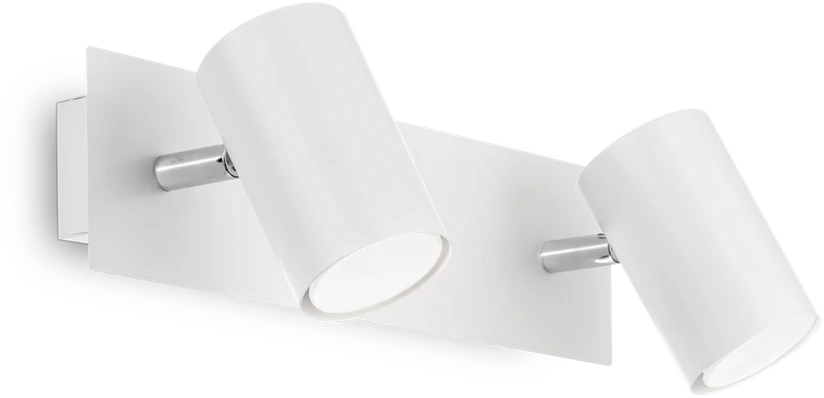 Sieninis šviestuvas Ideal Lux Wall lamp with 2 lights SPOT, GU10, baltas