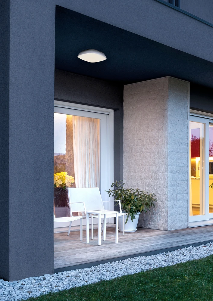 20W LED paviršinis lauko šviestuvas TWILL, baltas, 4000K, IP65, 9543