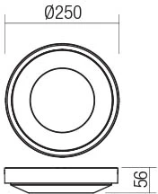 20W LED paviršinis lauko šviestuvas OSIRIS, baltas, 3000K, IP65, 90118