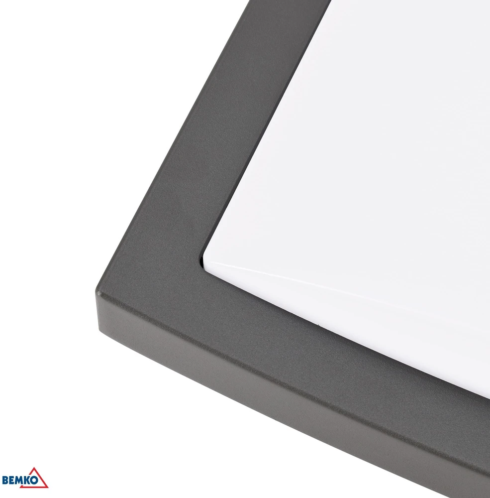 Sieninis šviestuvas Bemko 20W LED sieninis fasado šviestuvas VALANT, grafito sp., 3000K, IP65