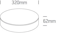 20W LED vidaus/lauko plafonas, baltas, 3000/4000/6500K, IP65, 67498/W/V