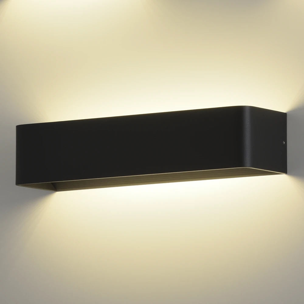 Sieninis šviestuvas 21W LED sieninis fasado šviestuvas ICON, juodas, 2700/3000/4000K, dimeriuojamas, IP64, A3089372NDT