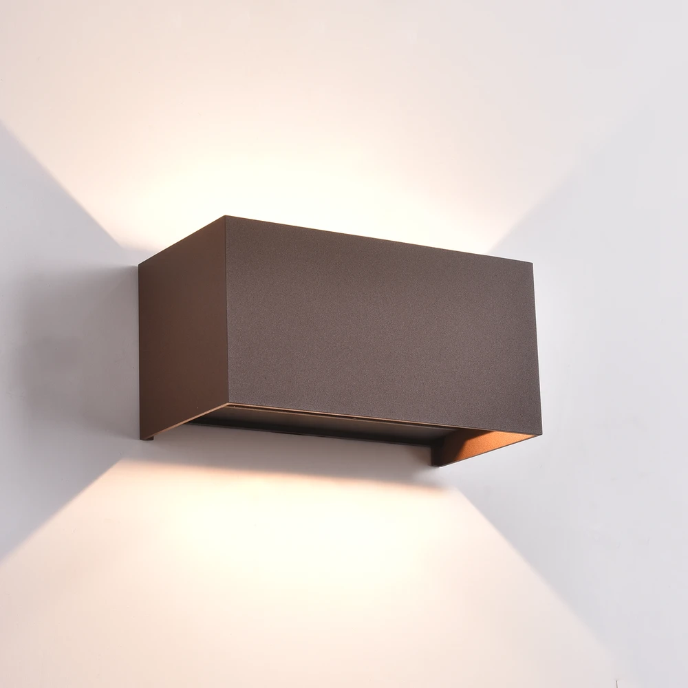 Sieninis šviestuvas 22W LED sieninis fasado šviestuvas KENDO, rūdžių sp., 2700/3000K, dimeriuojamas, IP65, A2032370MDT