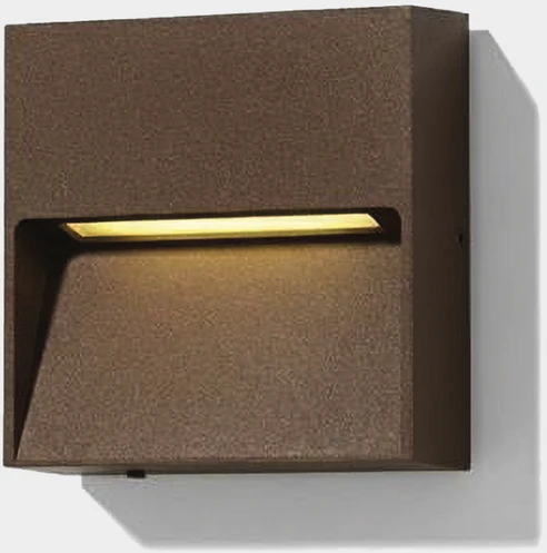 2,2W LED sieninis fasado šviestuvas NASHIRA, rūdžių sp., 2200/2700/3200/4000K, IP65, A2062071M