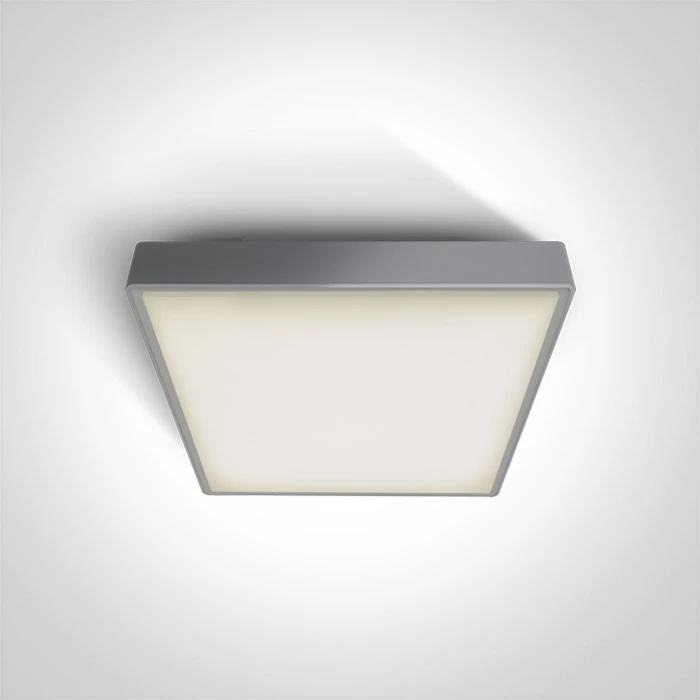 24W LED plafonas, pilkas, 3000K, 67282AN/G/W