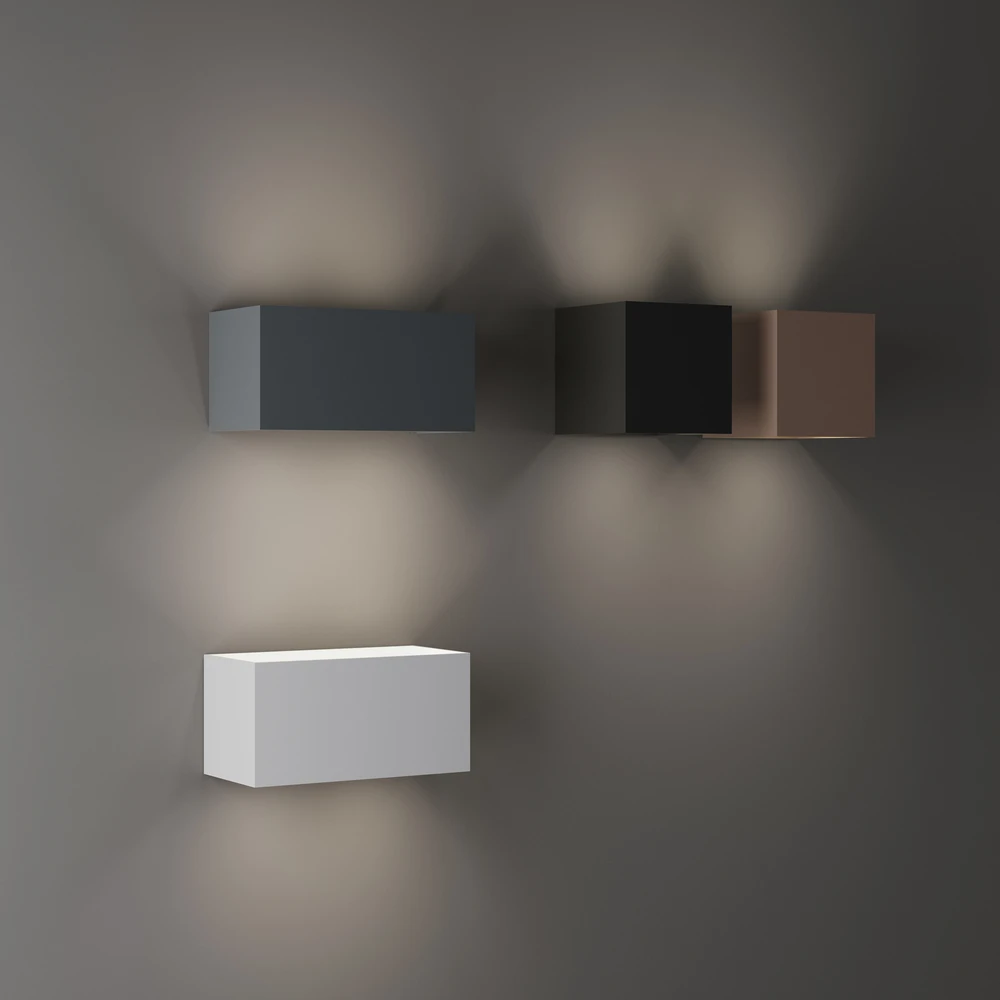 Sieninis šviestuvas 25W LED sieninis fasado šviestuvas ATOM, pilkas, 4000K, IP54, šviečia į viršų ir į apačią, 366890