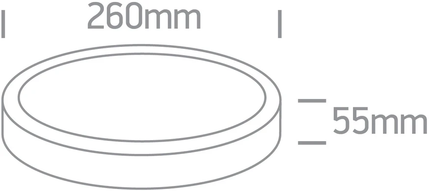 26W LED vidaus/lauko plafonas, baltas, 3000/4000/6000K, IP65, 67220A/W/V