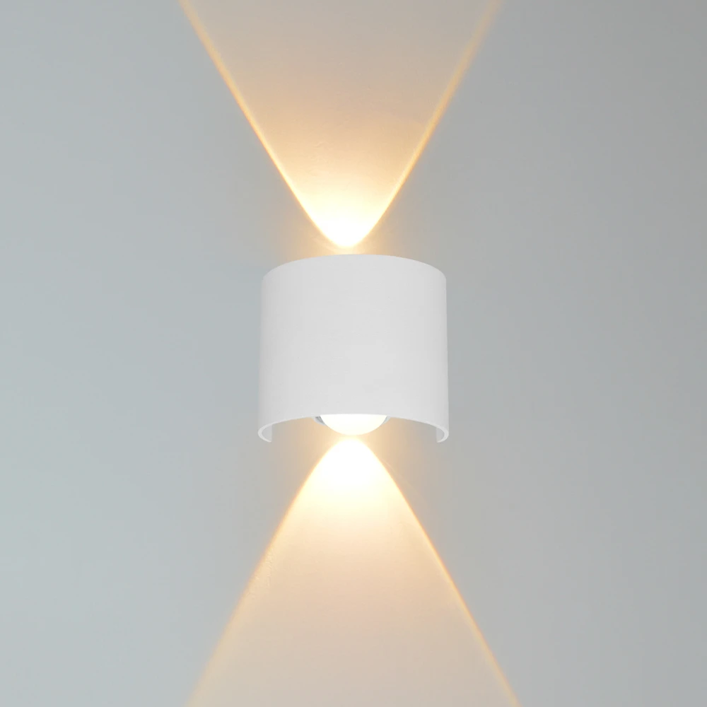 Pakabinamas šviestuvas 2W LED sieninis fasado šviestuvas ORTELO, baltas, 3000K, šviečia į abi puses