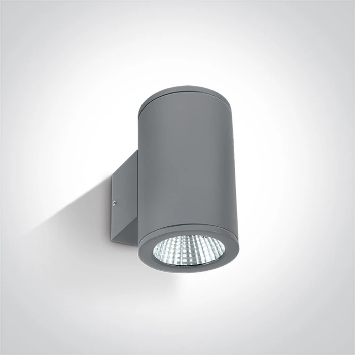 2x6W LED cilindro formos šviestuvas, pilkas, 3000K, 67138/G/W