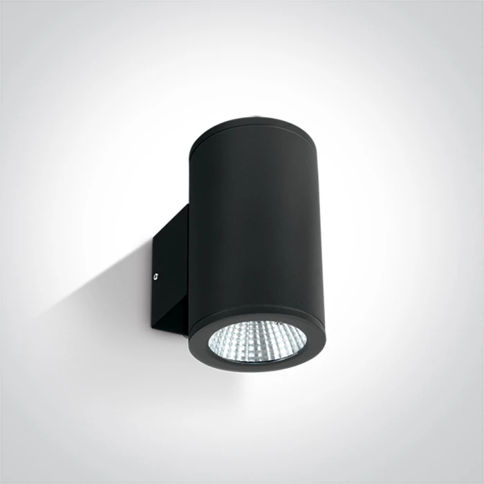 2x6W LED cilindro formos šviestuvas, juodas, 3000K, 67138/B/W
