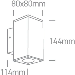 2x6W LED cilindro formos šviestuvas, antracito sp., 3000K, 67138A/AN/W