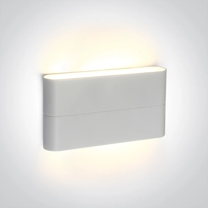 2x6W LED paviršinis lauko šviestuvas, baltas, 3000K, 67376A/W/W