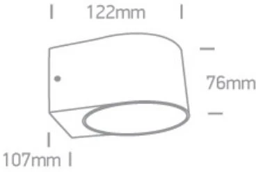 2x6W sieninis lauko šviestuvas, su lęšiu, antracito spalvos, IP65, 67480B/AN/W