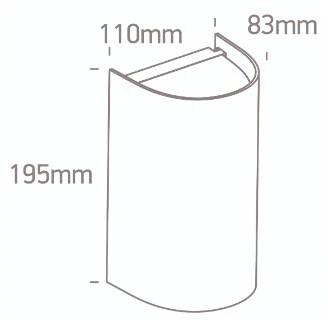 Sieninis šviestuvas, 2xGU10, antracito sp., IP65, 67536B/AN