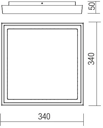 30W LED paviršinis lauko šviestuvas BEZEL, tamsiai pilkas, 3000K, IP54, 9190