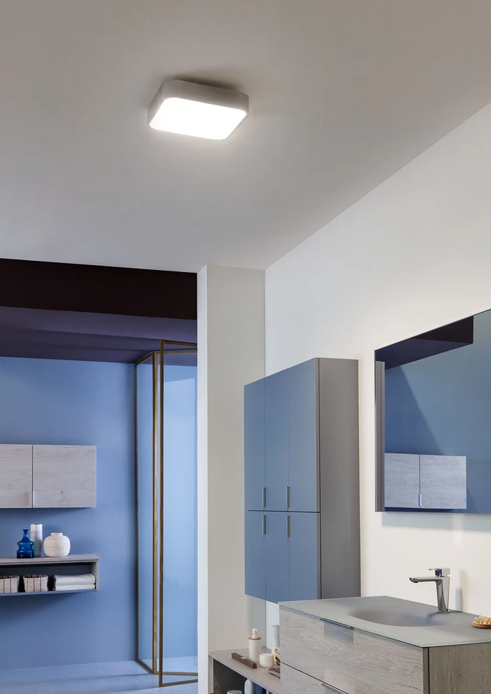 30W LED paviršinis šviestuvas SCREEN IP, baltas, 3000K, IP44, 01-2498