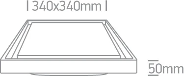 30W LED plafonas, antracito sp., 3000K, 67384A/AN/W