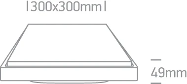 30W LED plafonas, baltas, 3000K, 67363A/W/W